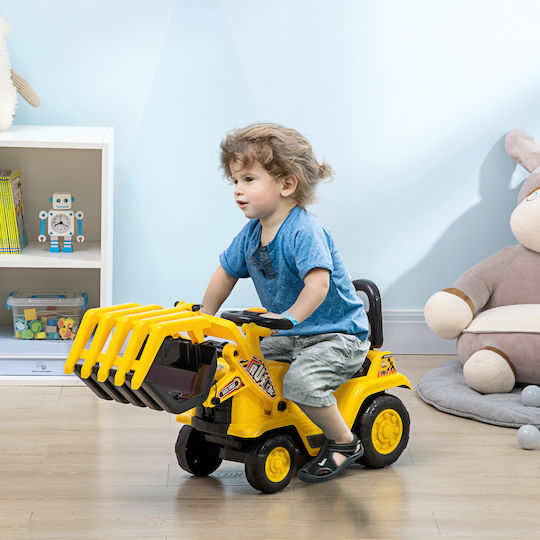 Kids Foot-to-Floor Ride On Tractor with Pedal Yellow