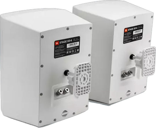 JBL XD6 Παθητικά Επιτοίχια Ηχεία 100W (Ζεύγος) Λευκά