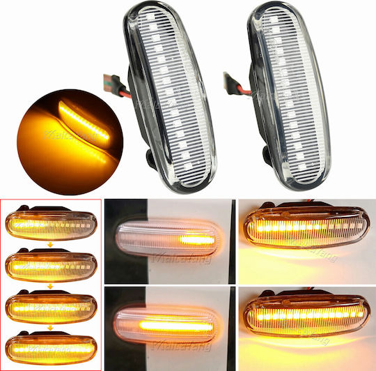 Flash Led for Citroen Nemo Fiat Doblo / Fiorino / Idea / Linea / Multipla / Panda / Punto / Stilo Peugeot Bipper Fimé 2pcs