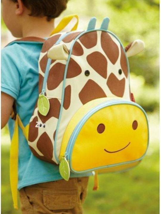 Skip Hop Zoo Giraffe School Bag Backpack Kindergarten Multicolour with Water Bottle Holder