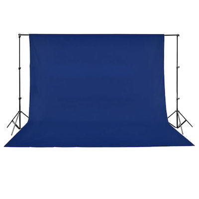 vidaXL Photography Backdrop Fabric 300x500cm. Blue