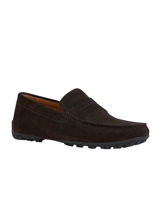 Geox Men's Leather Moccasins Brown