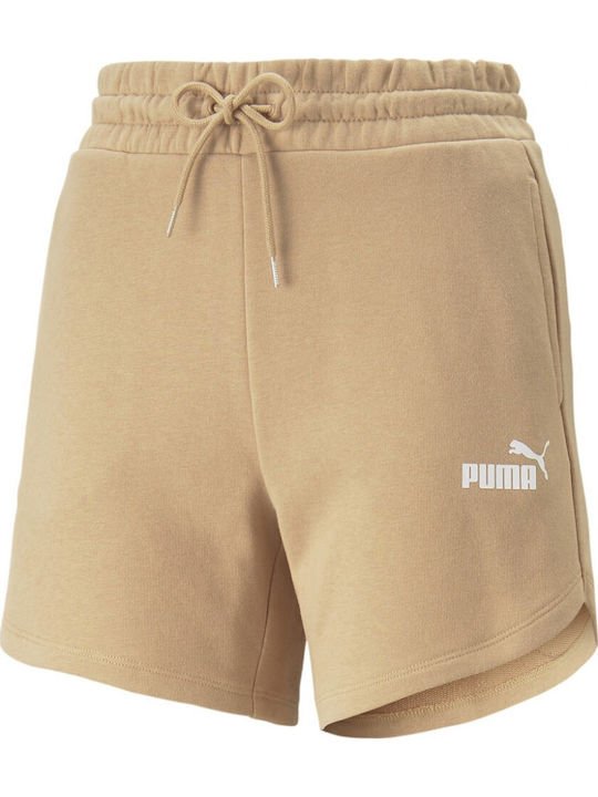 Women's High-waisted Sporty Shorts Beige