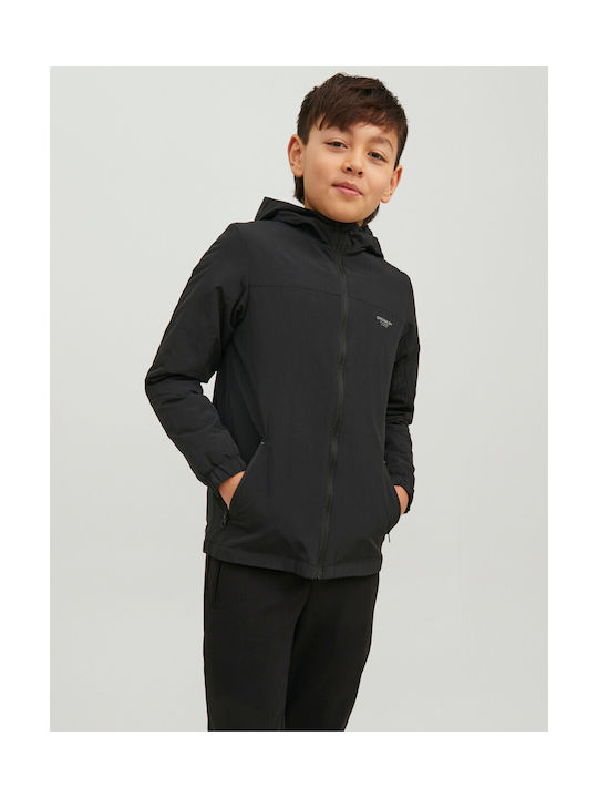 Jack & Jones Kids Casual Jacket short Hooded Black