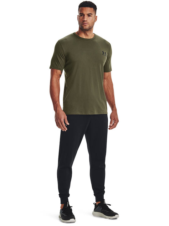 Αθλητικό T-shirt Λαδί