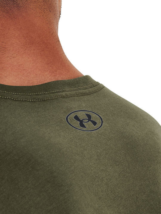 Αθλητικό T-shirt Λαδί