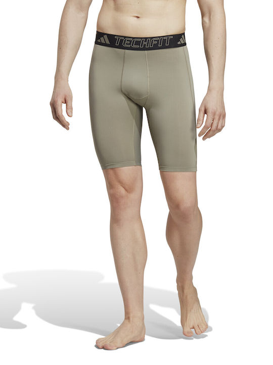 adidas Techfit Ισοθερμικό Παντελόνι Μπεζ adidas Techfit Ισοθερμικό Παντελόνι Μπεζ