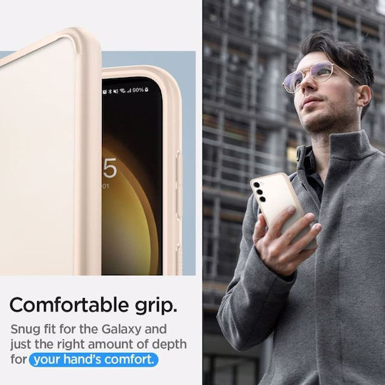 Spigen Ultra Hybrid Umschlag Rückseite Kunststoff 2mm Sand Beige (Galaxy S23)