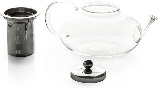 Luigi Ferrero FR-8121B Τσαγιέρα με Φίλτρο Γυάλινη Διάφανη 1200ml