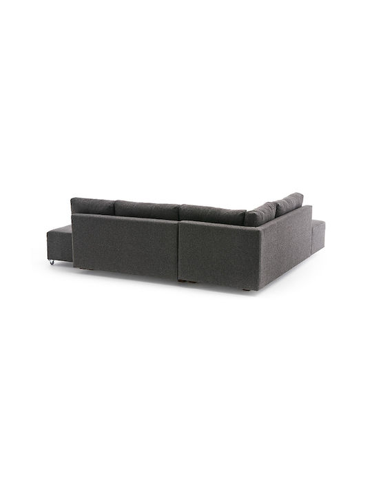 Manama Ecke Sofa mit Bett mit Linke Ecke Anthrazit 280x206x85cm