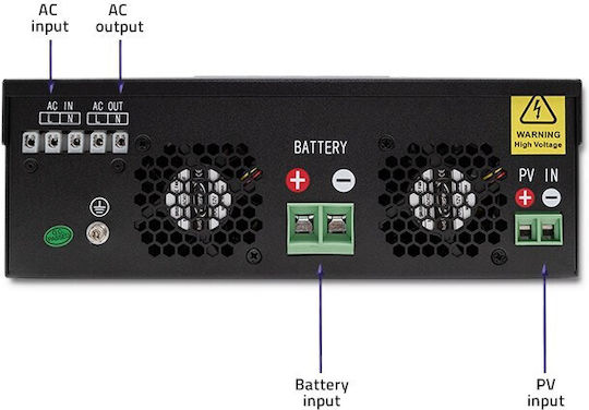 Qoltec Hybrid Off Grid Inverter Ισχύος 2400W με Τάση Εισόδου 230V (Μονοφασικό) 53876