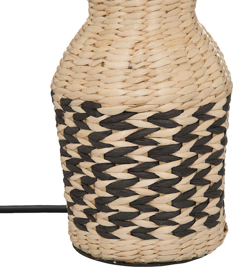 Atmosphera Jacinthe Table Lamp for E27 Socket with Beige Shade and Base