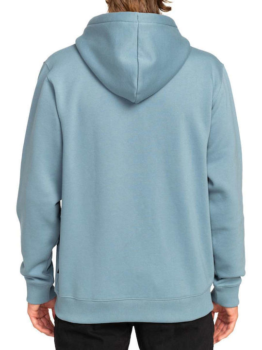 Arch Cardigan with Light Blue Hood