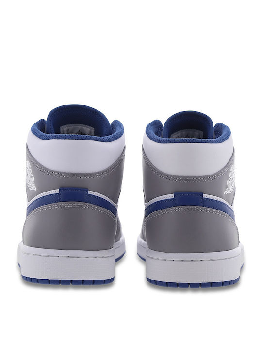 Air  1 Mid Boots Cement Grey / True Blue / White
