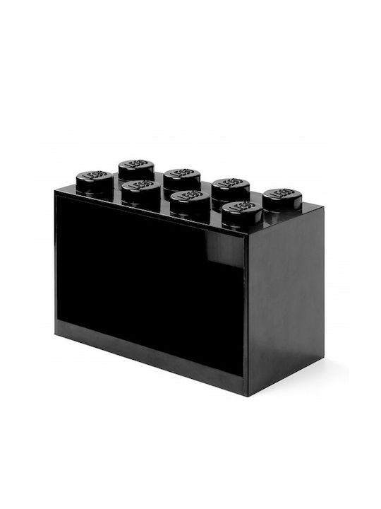 Kinder Box Regal Mural 8 Studs Black 32x16x21εκ. 41151733