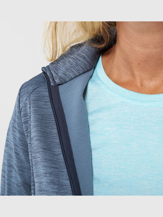 Iguazu Fleece Γυναικεία Ζακέτα με Φερμουάρ Saphir