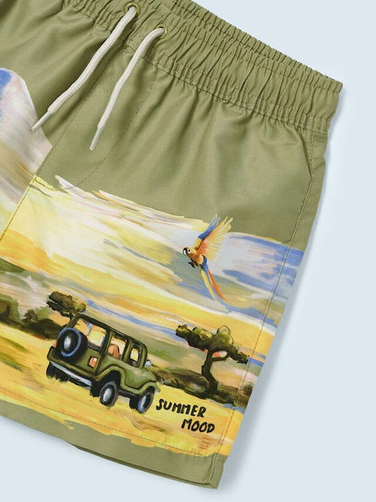 Mayoral Jungle Kids Swimwear Swim Shorts Khaki
