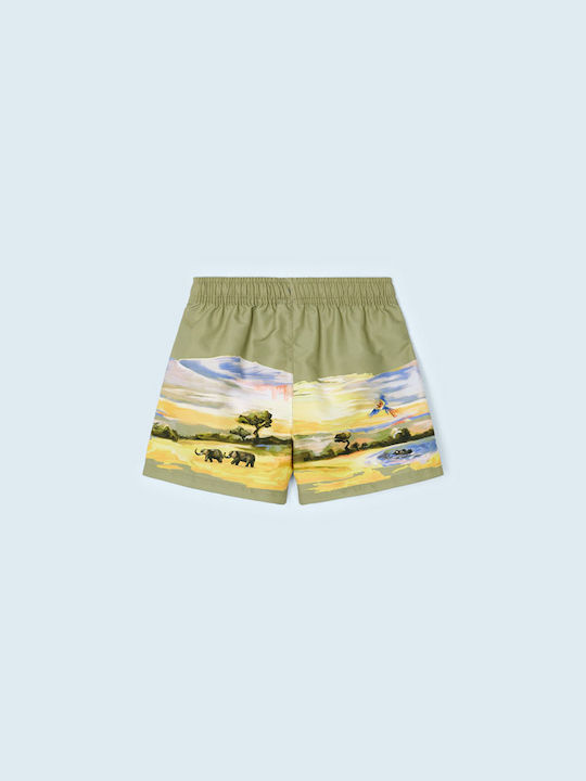 Mayoral Kids Swimwear Swim Shorts Khaki