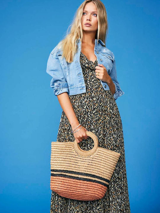 Onlliza Ψάθινη Γυναικεία Shopper Τσάντα Nature Multi