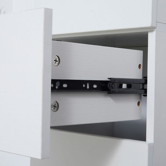 Kleankin 834-463 Στήλη Μπάνιου Δαπέδου Μ30xΒ28xΥ180cm Λευκή