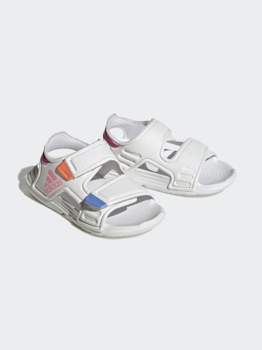 Adidas Altaswim Kids Beach Shoes White