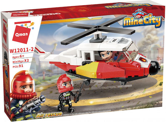 Qman Τουβλάκια Rescue Jet για 6+ Ετών 110τμχ