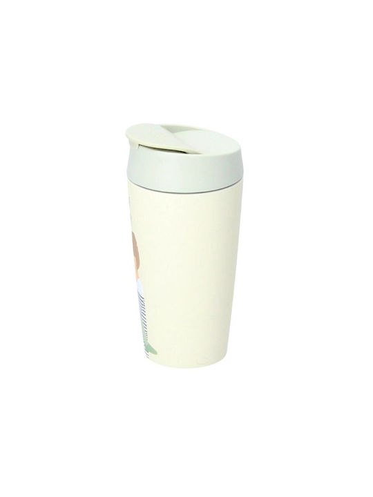 Chic Mic Blessed Mommy Becher Bamboo mit Deckel Beige 420ml