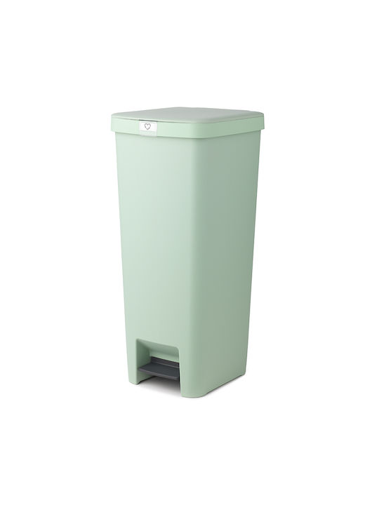 Brabantia Κάδος Stepup Απορριμμάτων Πλαστικός με Πεντάλ Πράσινος 40lt 10τμχ