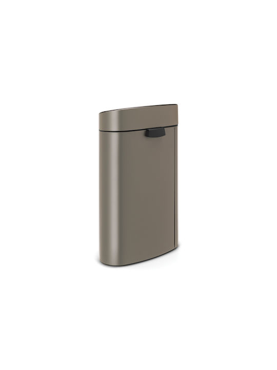 Brabantia NewIcon Waste Bin Waste Metallic with Photocell Platinum 40lt 1pcs