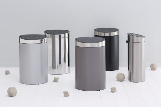Brabantia Brabantia Touch New Waste Bin Metallic with Sensor Platinum 40L