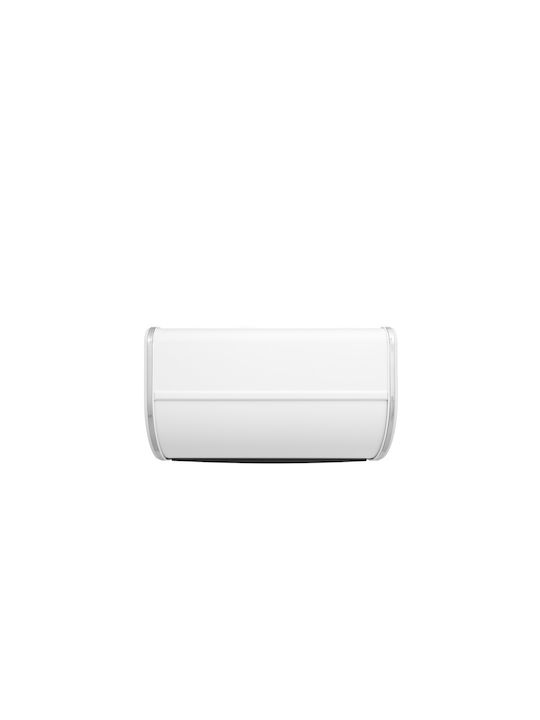 Brabantia Metallic Bread Box with Lid White
