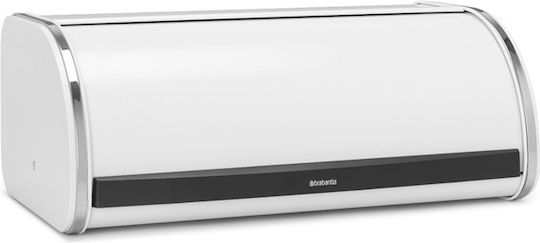 Brabantia Хлябохранилище С Капак Метален В Бял Цвят