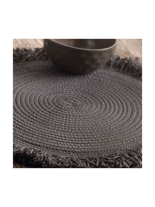 Rythmos Kiana Platzdeckchen Stoff Gray 35x35cm 1Stück