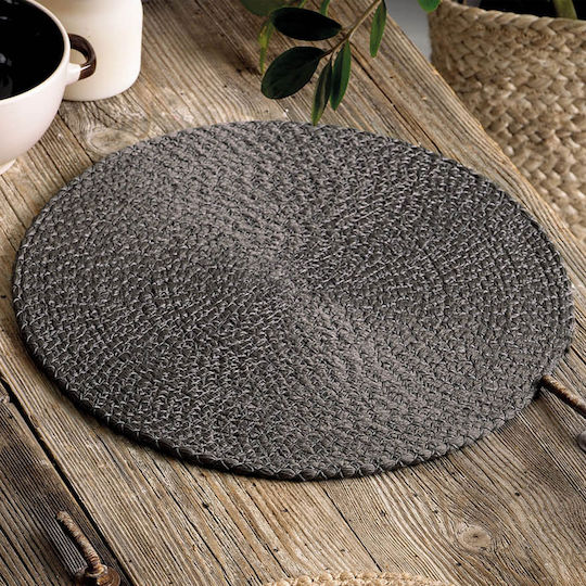 Rythmos Leon Platzdeckchen Stoff Gray 35x35cm 1Stück
