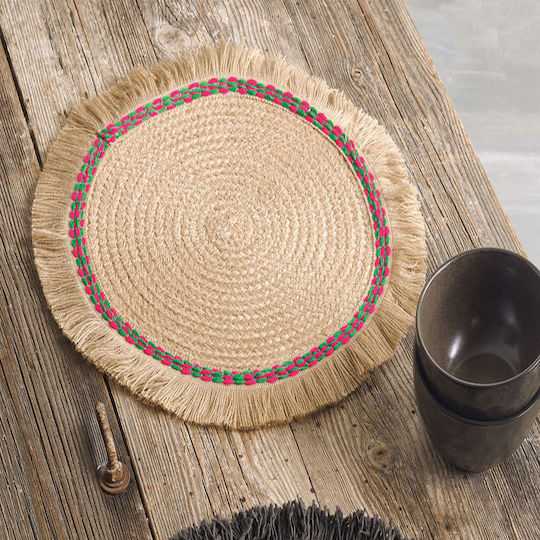 Rythmos Kiana Placemats Din paie Bej 35x35cm 1buc