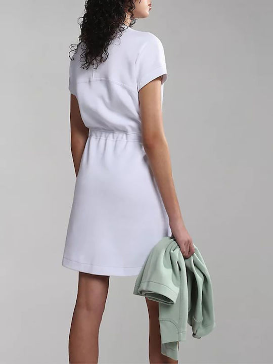 Napapijri Sommer Mini Kleid Weiß