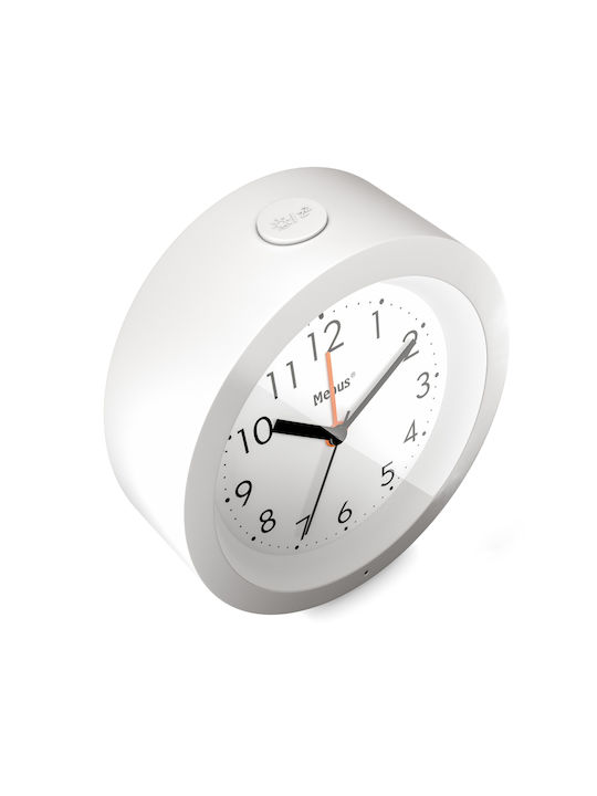 Mebus Tabletop Clock with Alarm White 25629