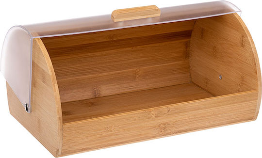 5Five Ψωμιέρα με Καπάκι από Bamboo σε Μπεζ Χρώμα 38.5x28x18.5cm