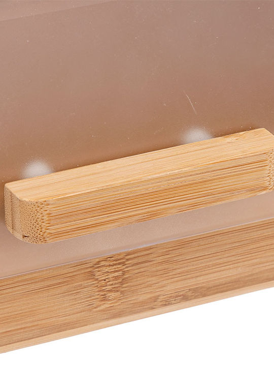 5Five Bread Box with Lid made of Bamboo Beige 38.5x28x18.5cm