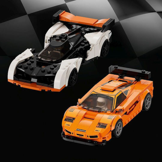 LEGO Speed Champions Mclaren Solus Gt and Mclaren F1 LM for Ages 9+ 581 Pieces