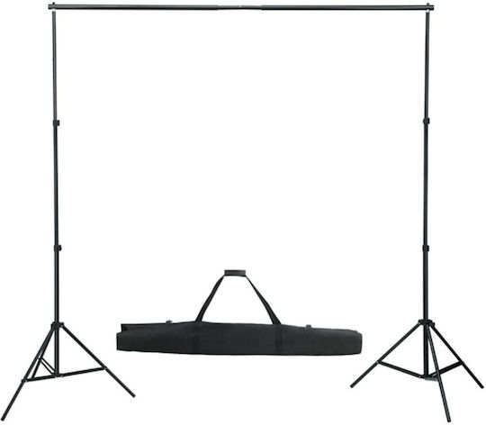 vidaXL Kit Φωτισμού για Studio με Σετ Φώτα, Φόντο και Ανακλαστήρα