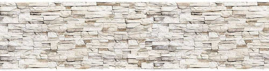 Decorative Sticker Wall Beige Stones XL Kitchen / Bathroom 1pcs 240x60cm Ango