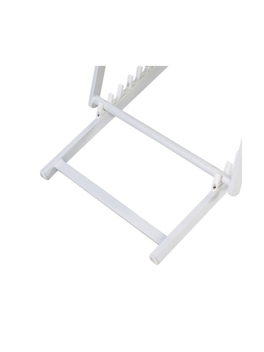 Σεζλόνγκ Αλουμινίου με Λευκό Ύφασμα 59.5x99x97cm