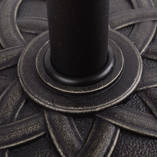 Outsunny Umbrella Stand made of Metal in Black Color 54.5x54.5cm