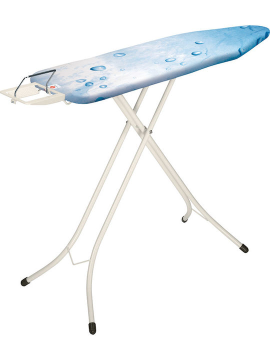 Brabantia Ice Water Ironing Board for Steam Iron Foldable 124x38x96cm