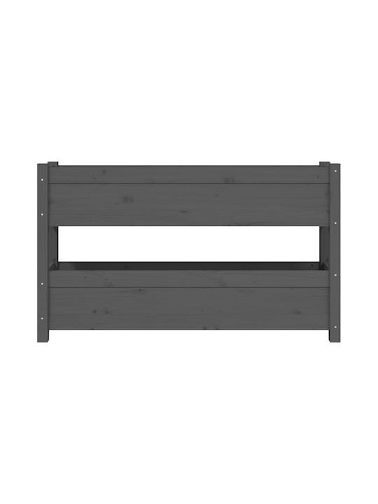 vidaXL Blumenkasten Hölzernes Gray 112x25x66cm.