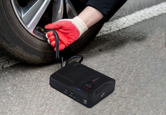 Technaxx Jump Starter TX-219 Portable Car Battery Jump Starter & Charger 14000mAh with Power Bank / USB / Pump / Φακό