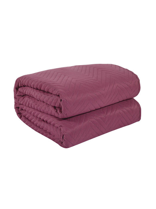 Das Home 9562 Tagesdecke Einzelbett Mikrofaser Violet 160x240cm