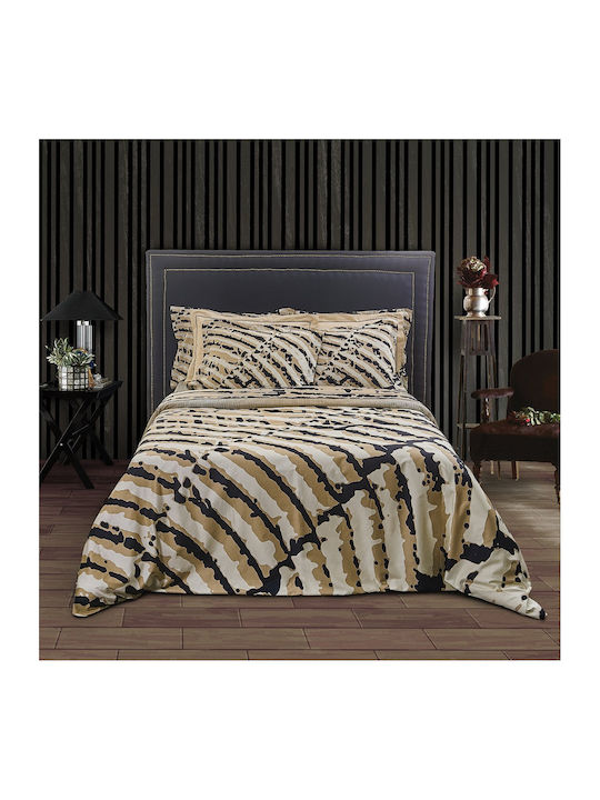 SB Home Teatro Module Cuvertură Extra-dublu Bumbac Bej 240x260cm 3buc