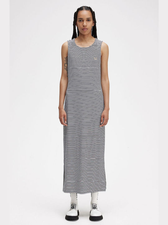 Fred Perry Midi All Day Dress Sleeveless Black